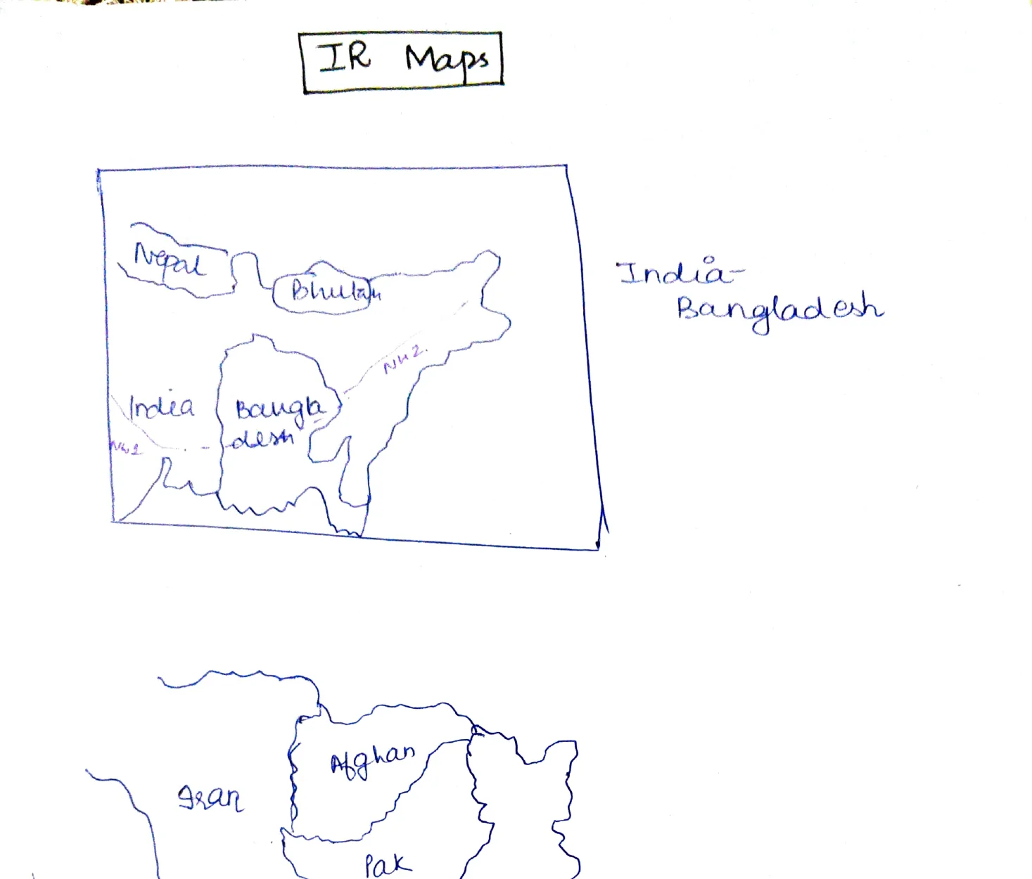 India-Bangladesh Map