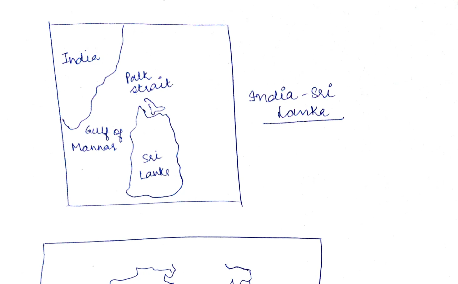India-Sri Lanka Map