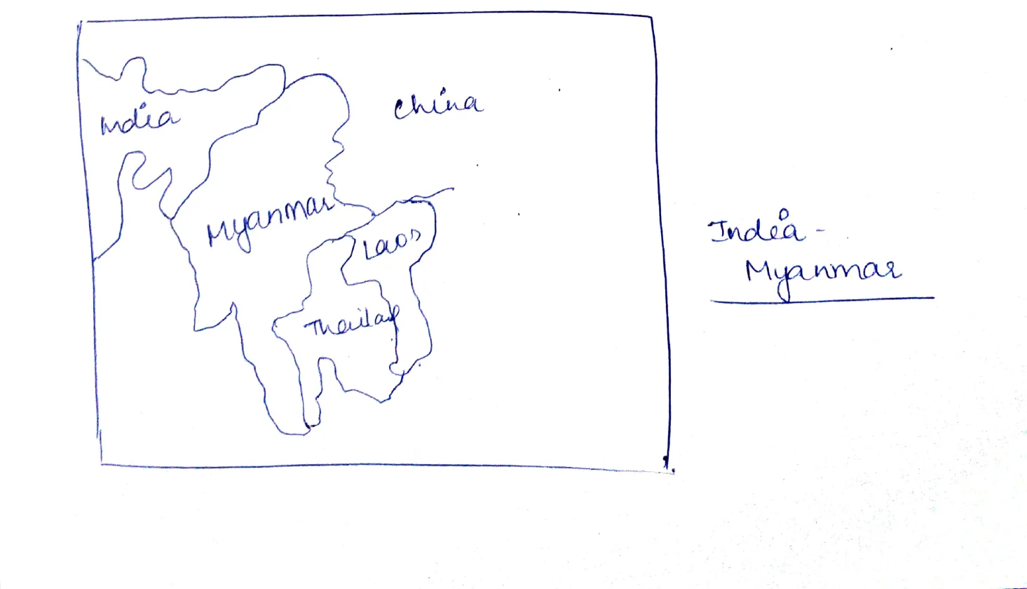 India-Myanmar Map
