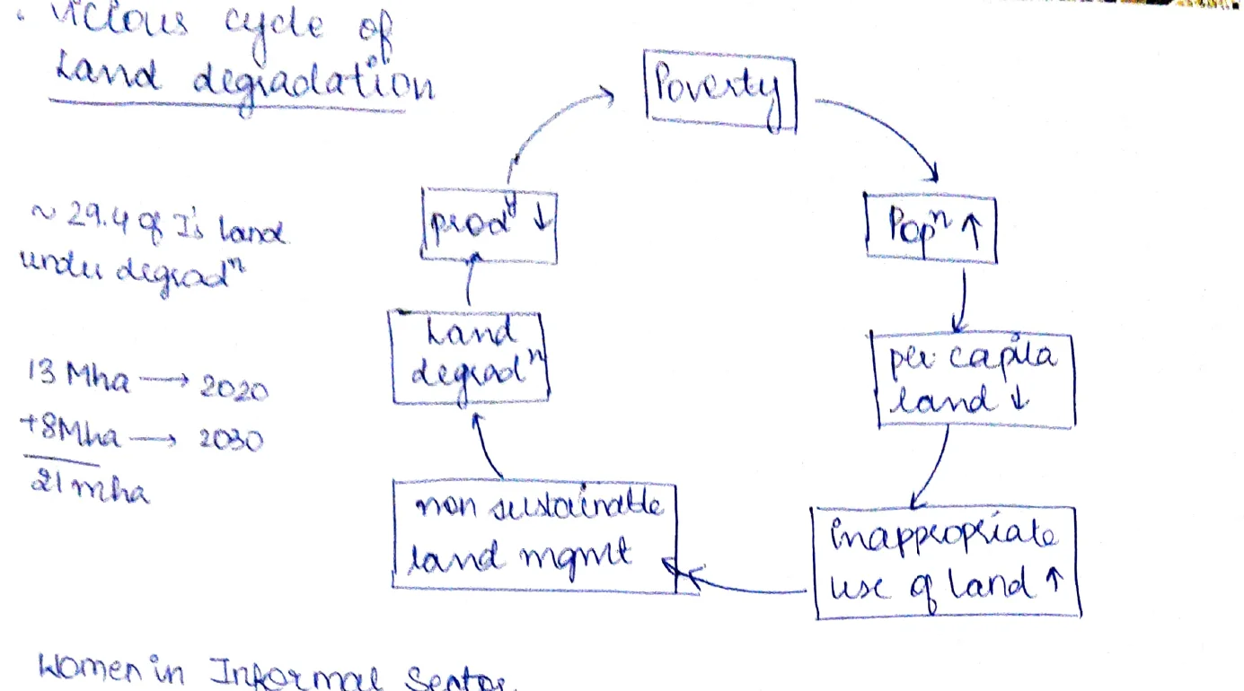 Malicious Cycle of Land Degradation