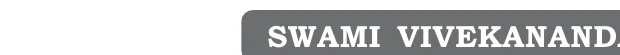 Section banner — SWAMI VIVEKANANDA