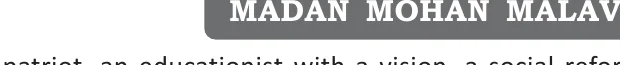 Section banner — MADAN MOHAN MALAVIYA