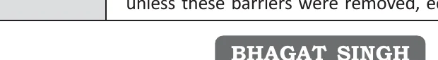 Section banner — BHAGAT SINGH