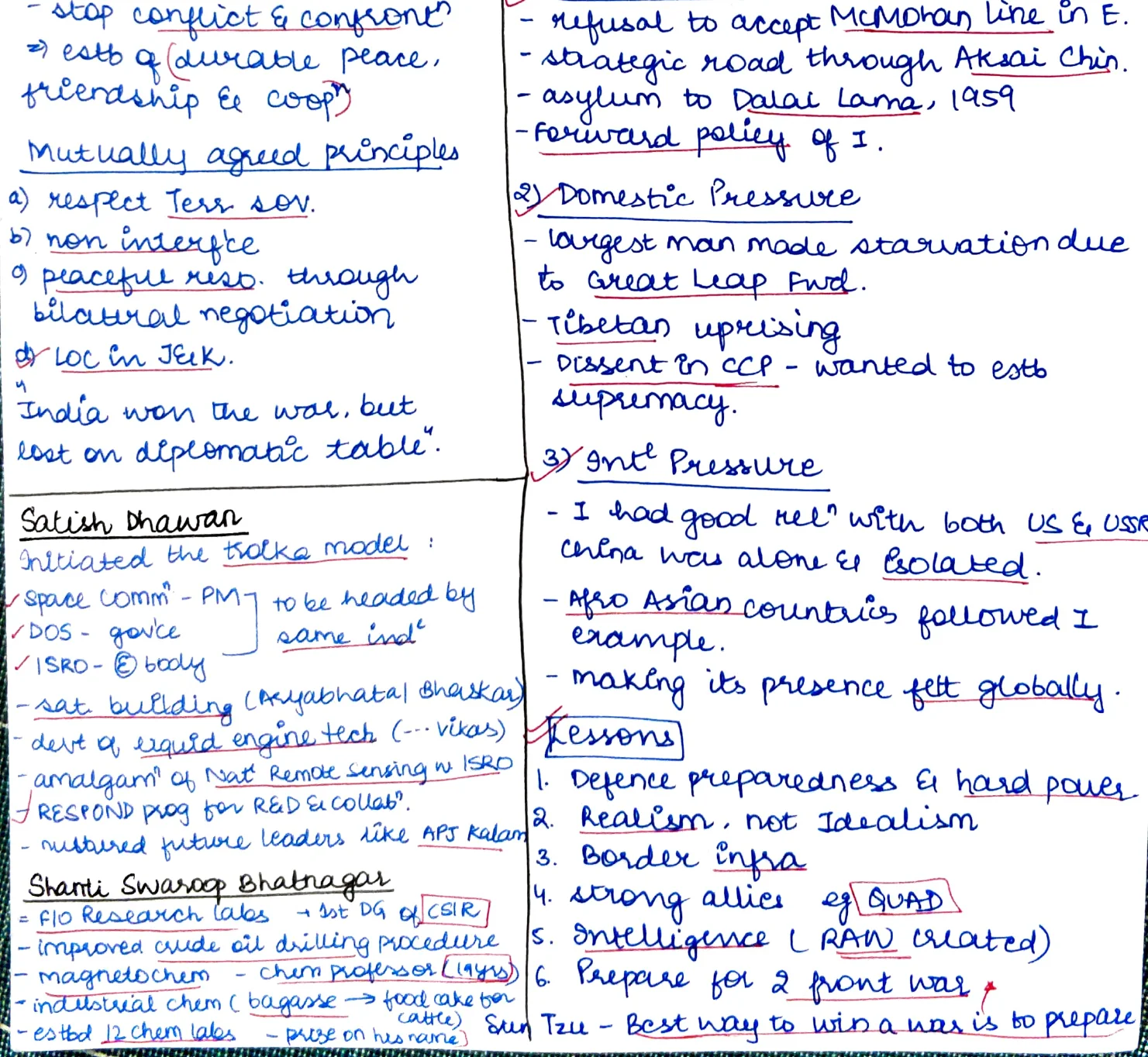 Shimla Agreement + India-China 1962 War analysis (lower half of p12)