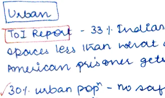 Table: Census 2011 data; Present vs 2030 projections; Urban Pop: 377mn → 600mn; Megacities: 5 → 8; GDP share: 62↑ → 75↑